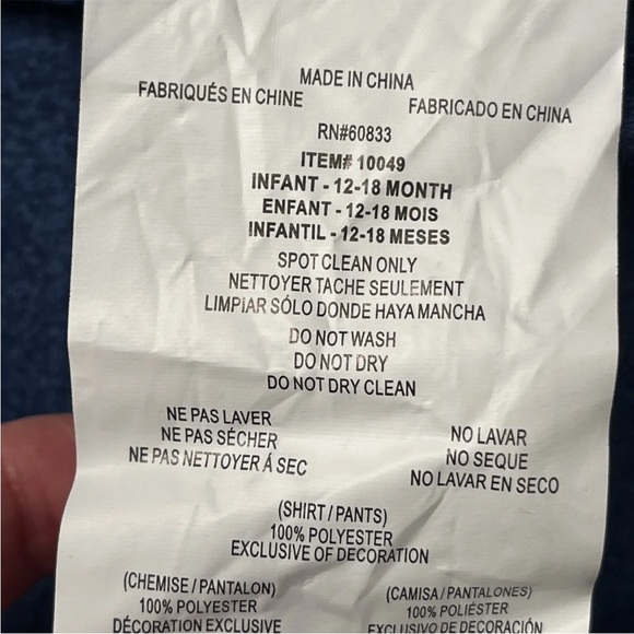 WOLF COSTUME baby 12-18 Months GRAY Animal FURRY Halloween FUR HEAD, SHIRT PANTS - Picture 3 of 11